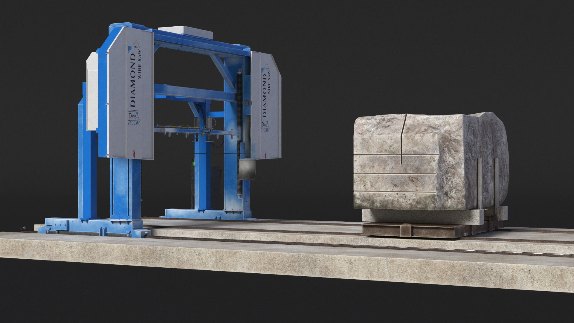 Stone Cutting Machine Rigged 3D Model - TurboSquid 2335571