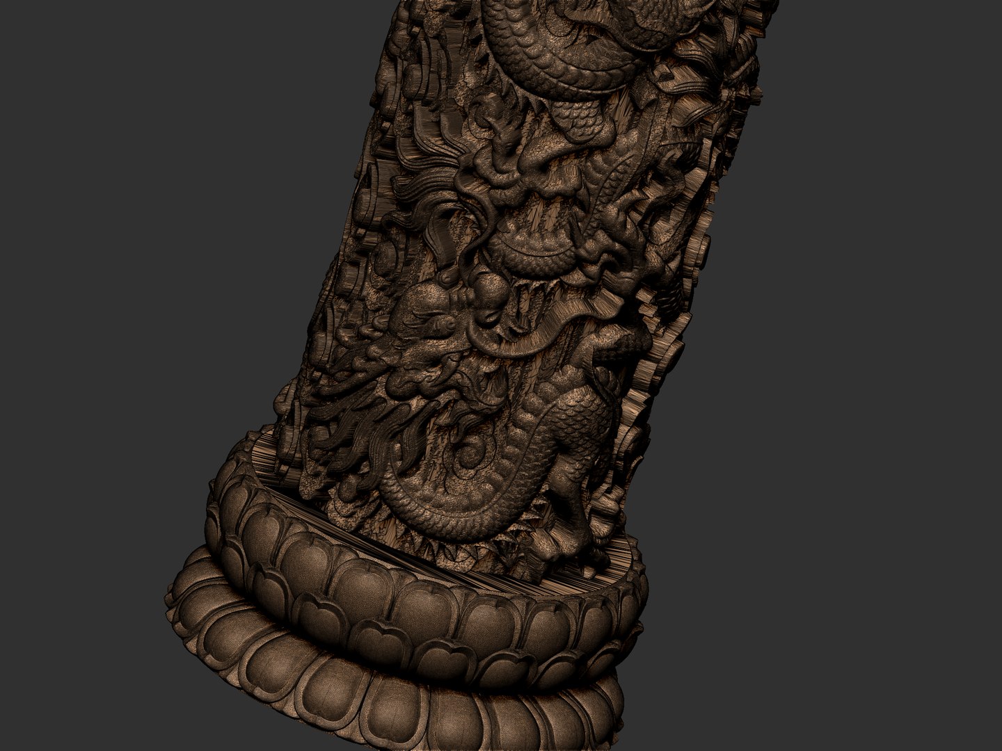 Dragons Pillar 2 Model TurboSquid 2037857