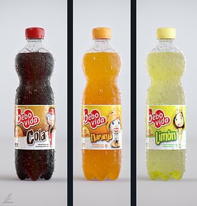 500ml Plastic Bottle - PACK x3