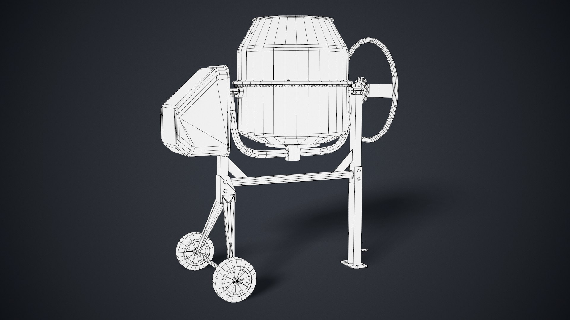 3D portable concrete mixer gameready https://p.turbosquid.com/ts-thumb/P0/HW2qUP/0and8Yyu/wire1/png/1601203075/1920x1080/fit_q87/9a287307acc0a08b538a1acfead6445ea56b0b14/wire1.jpg