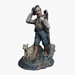 3D bust hunter model