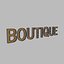 Boutuque-Zeichen mit Birne