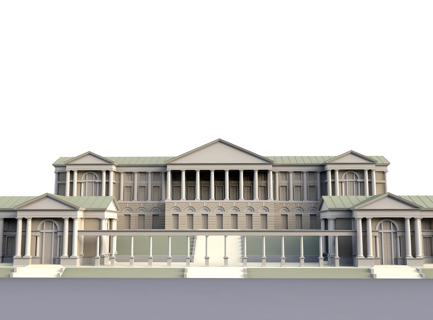 Classic Building Architectural 3d Model - Turbosquid 1509997