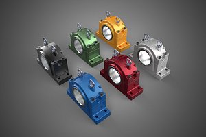3D SET PILLOW BLOCK BEARING HOUSING SPLIT PLUMMER SPHERICAL ROLLER