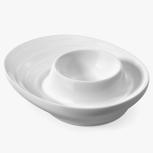 Flat Egg Cup 3D model