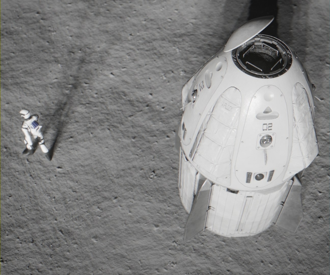Moon Landing 3D model https://p.turbosquid.com/ts-thumb/P0/a7XOGd/OM/6/jpg/1648698802/1920x1080/fit_q87/e4f3510e9293ba713b0eb89a6b0ca6b24bb2de8d/6.jpg