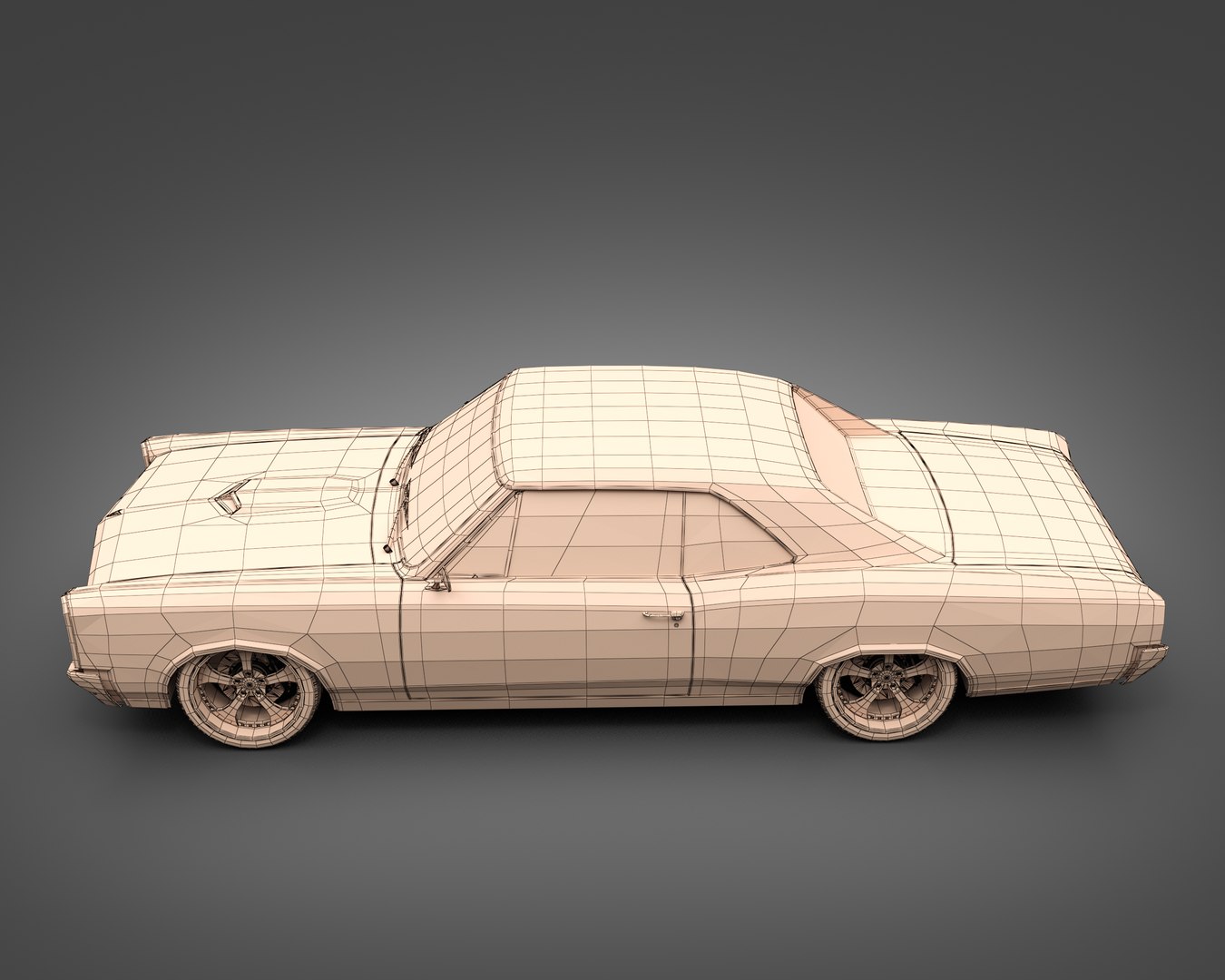 3D 1966 Pontiac GTO - TurboSquid 1743003