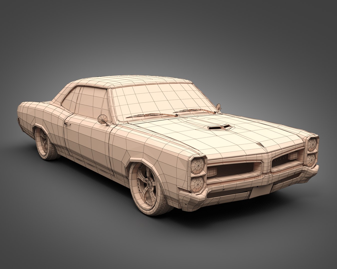 3D 1966 Pontiac GTO - TurboSquid 1743003