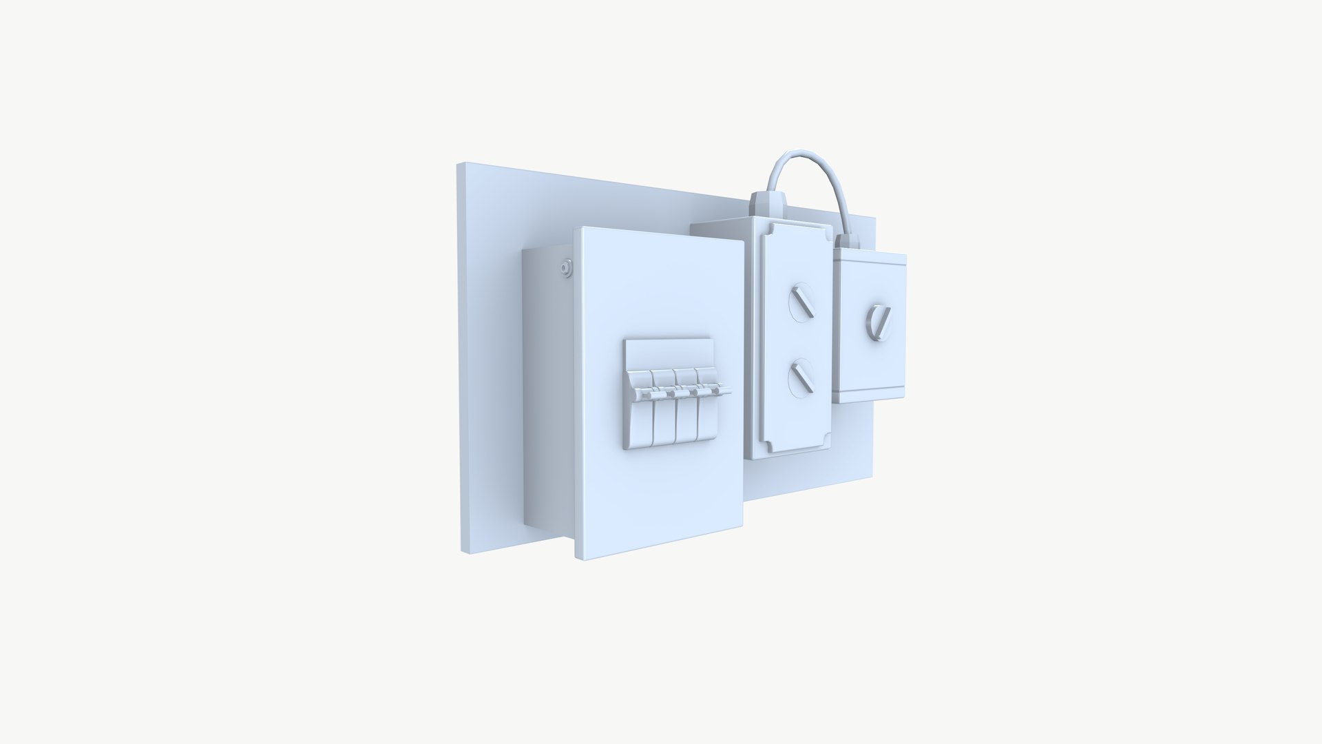 Electric socket panel 3D https://p.turbosquid.com/ts-thumb/P0/i5p7yB/Lh/electricsucket_003/png/1727434132/1920x1080/fit_q87/64ff936fd466987697a918146e8e20ccac7c0855/electricsucket_003.jpg