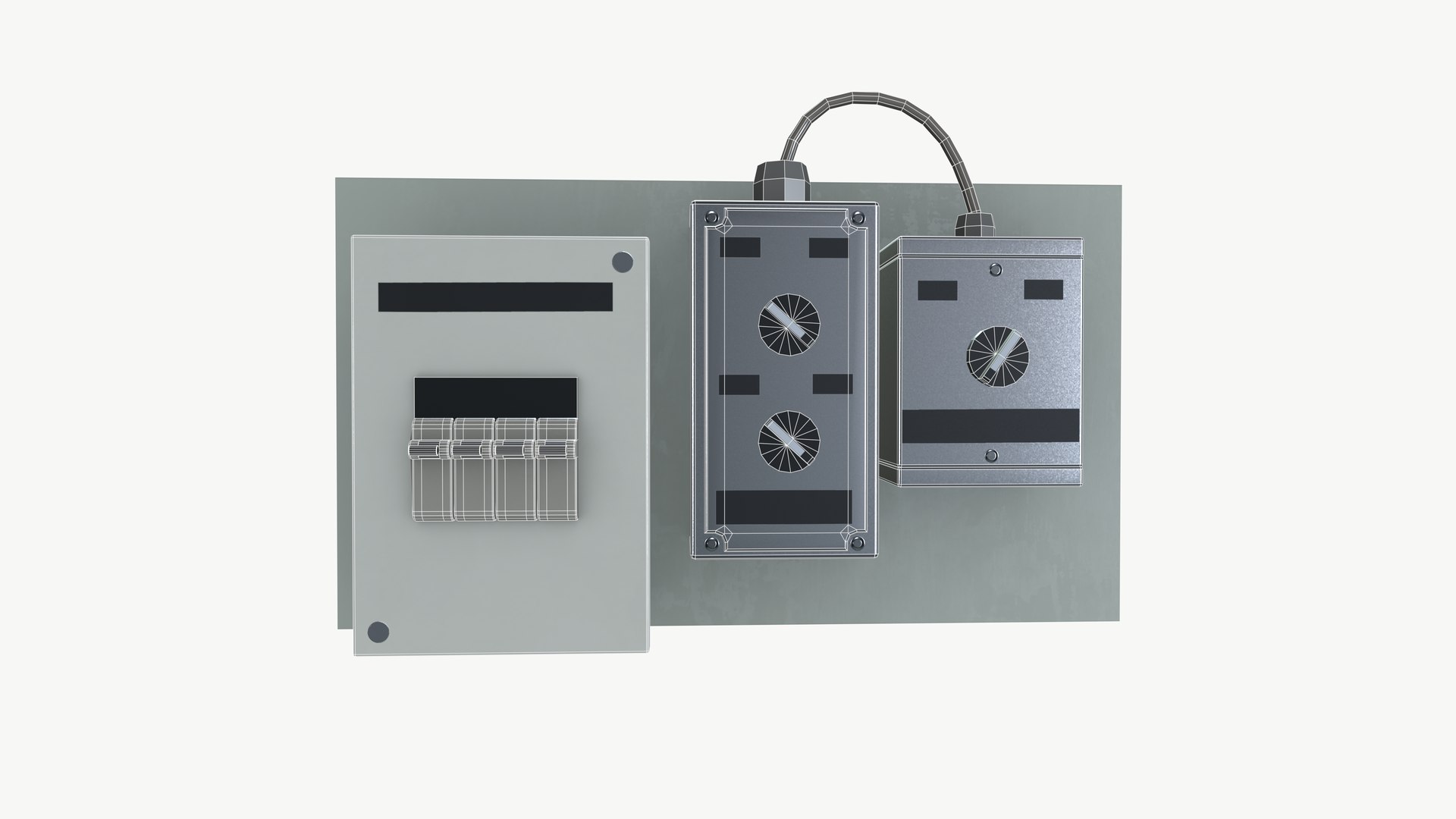 Electric socket panel 3D https://p.turbosquid.com/ts-thumb/P0/i5p7yB/bb/wireframe/png/1727434140/1920x1080/fit_q87/010cdaf3d1f28d0359f119304807b6506aa9d327/wireframe.jpg