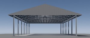 3D Simple shelter 25i36 model