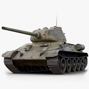 WW2 Tank T-34-85 Realtime
