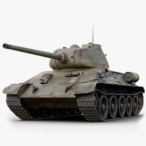 WW2 Tank T-34-85 Realtime