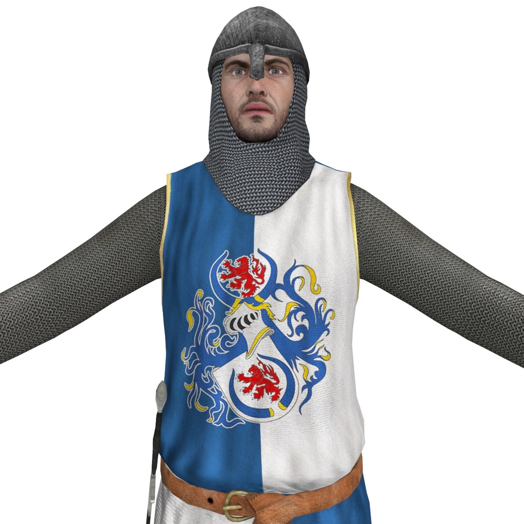 Rigged Medieval Knight 3d Model