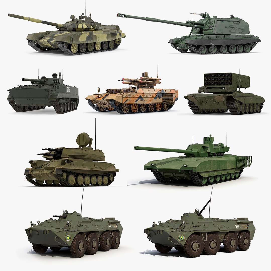 Russian Tanks Collection 3 3D model preview