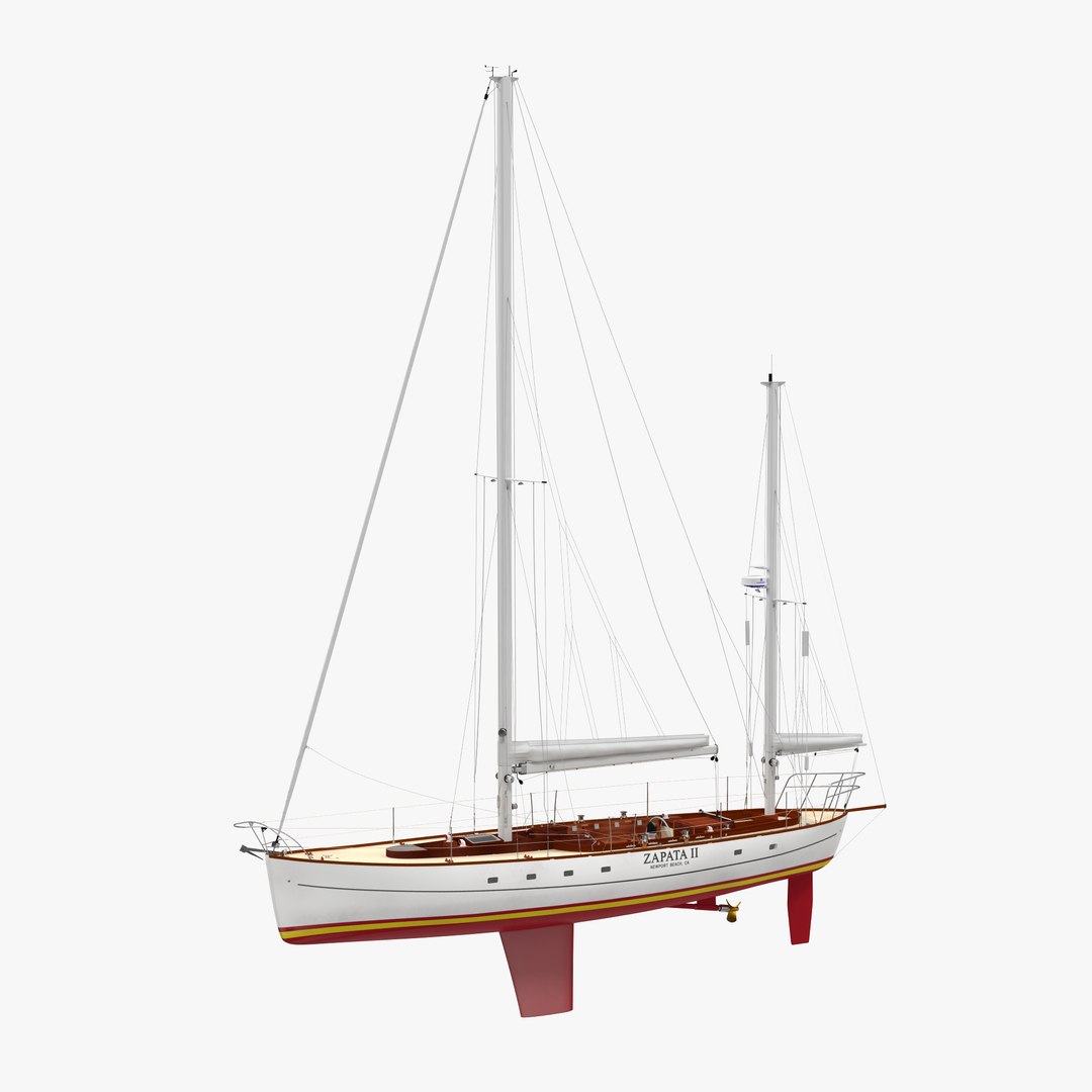 Sailing Yacht 2 3D model preview
