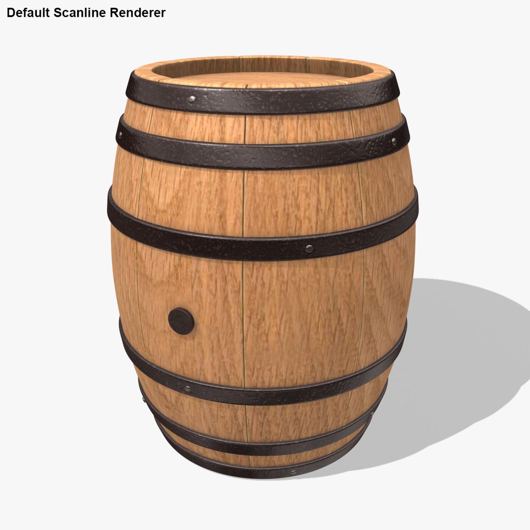 3d realistic barrel 2 model
