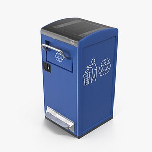 Modern Solar Recycling Bin