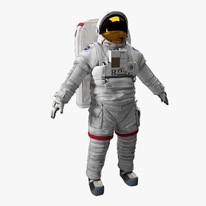 3d space astronaut science model