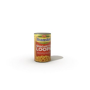 tinned spaghetti loops 3d model