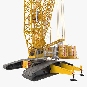 Liebherr LR 1600 2 Crawler Crane 49m Yellow Cabine Rigged(1)