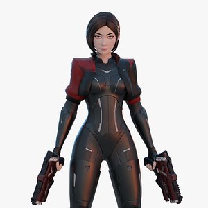 Futuristic Agent - Venus 3d Model