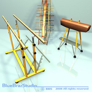 3d model gymnastic set