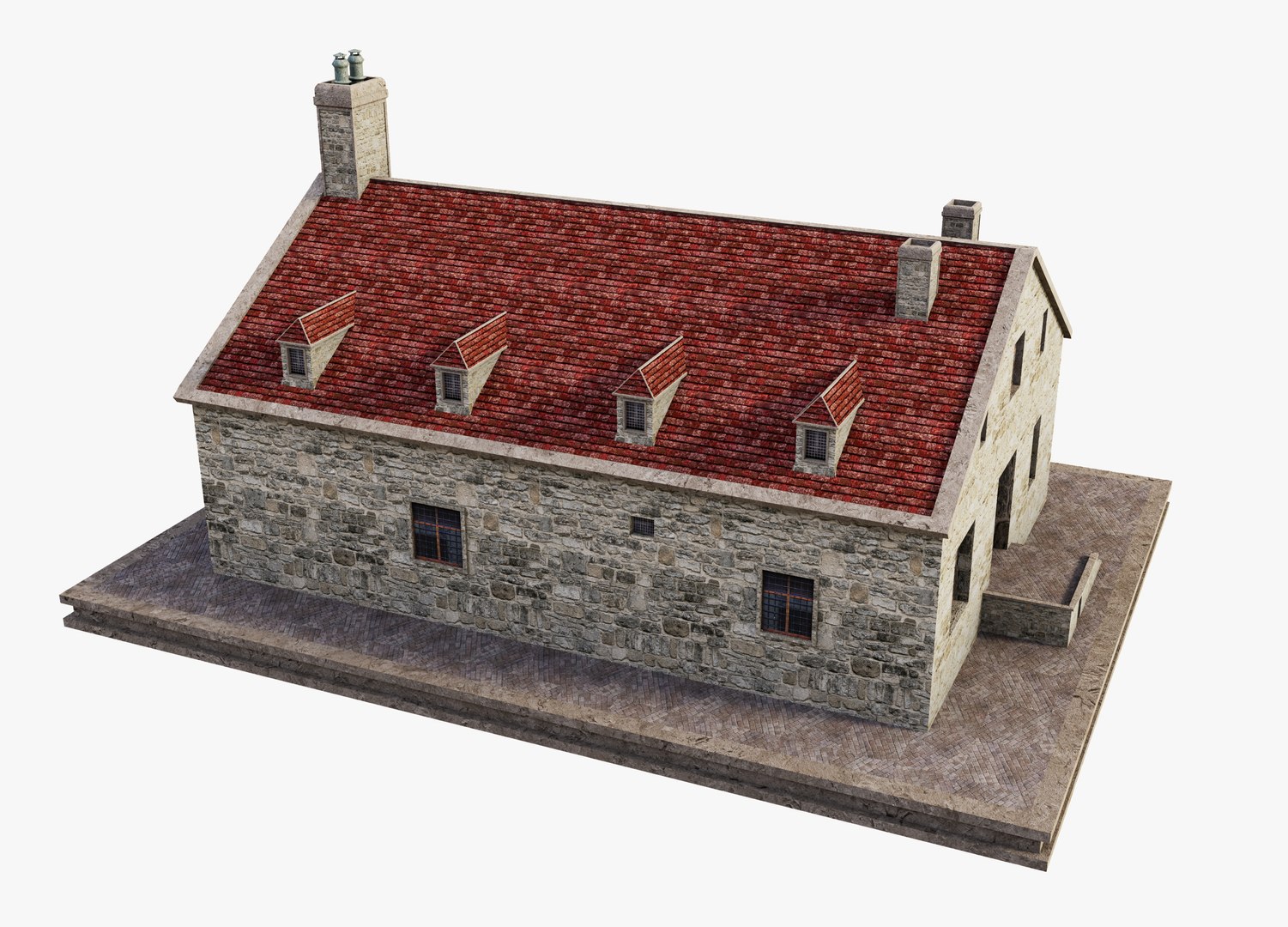 Free Ancient House Building Model - TurboSquid 2391623