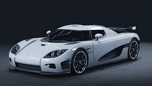 2010 Koenigsegg CCXR Trevita 3D Model  The Diamond Hypercar Rare Swedish Masterpiece