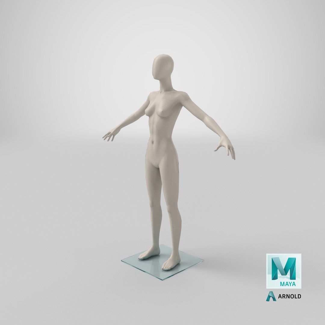 Stylized Female 01 T-Pose Generic Mesh 3D model - TurboSquid 1818408