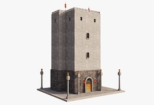 3D model Ancient Roman Tower