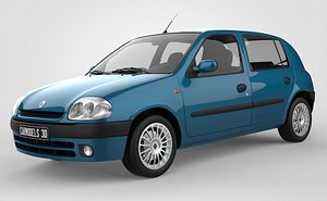 3D Renault Clio 2 Phase 1 V2 model