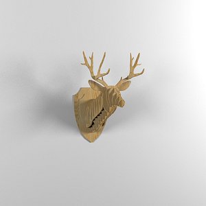 3d model deer head