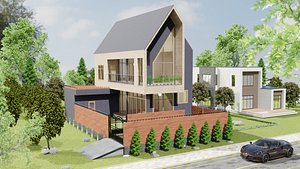 3D model Dublex Villa
