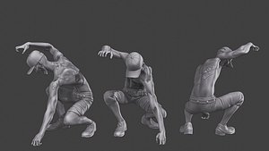 Casual Zombie CZ3 0008 3D model