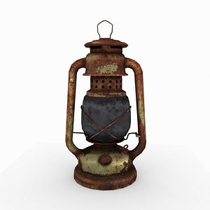 oil lantern old 3D model