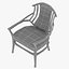 OAK UPHOLSTERED BODENHAUSEN ARMCHAIR DESIGNED BY HENRY VAN DE VELDE