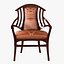 OAK UPHOLSTERED BODENHAUSEN ARMCHAIR DESIGNED BY HENRY VAN DE VELDE