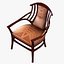 OAK UPHOLSTERED BODENHAUSEN ARMCHAIR DESIGNED BY HENRY VAN DE VELDE