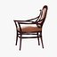 OAK UPHOLSTERED BODENHAUSEN ARMCHAIR DESIGNED BY HENRY VAN DE VELDE