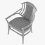 OAK UPHOLSTERED BODENHAUSEN ARMCHAIR DESIGNED BY HENRY VAN DE VELDE