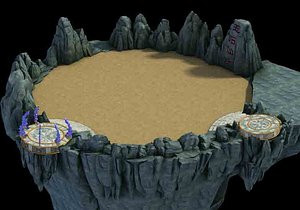 stone rocks mountains 3D