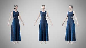3D Dress 31 Digital Horizon Weave model