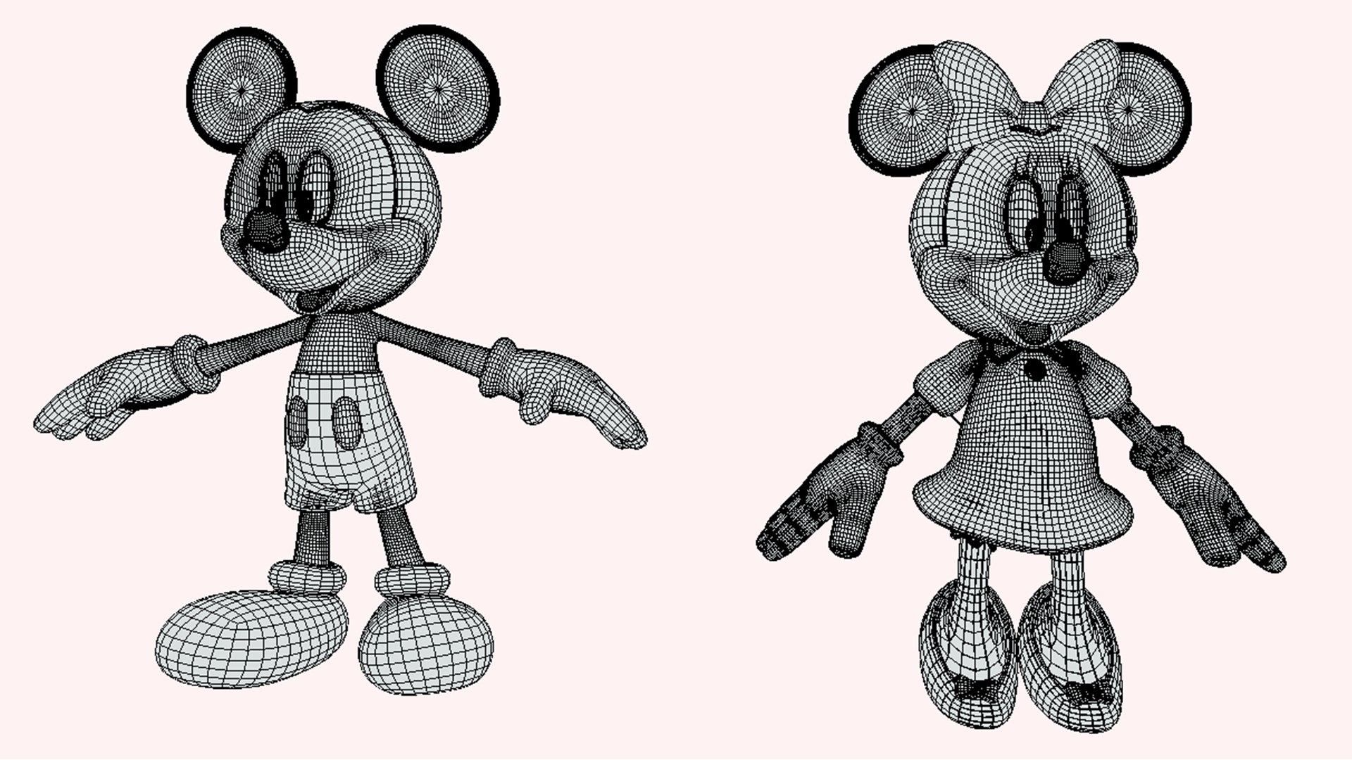 3D Mickey Minnie Mouse - TurboSquid 2168555