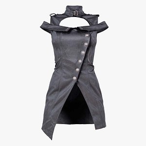 Shoulder Straps Dress Remastered 3D model
