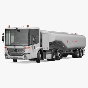 Aircraft Refueler Rigged 3D Model