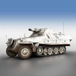 sd kfz 251 9 3D model