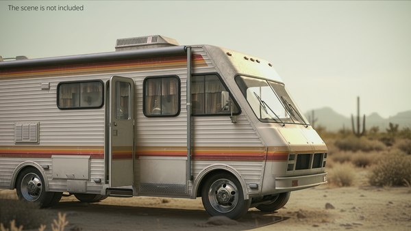Klasyczny amerykański kamper w stylu lat 80. Model 3D - TurboSquid 2491704