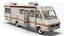 3D Classic American RV Camper 1980s Style