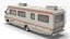 3D Classic American RV Camper 1980s Style